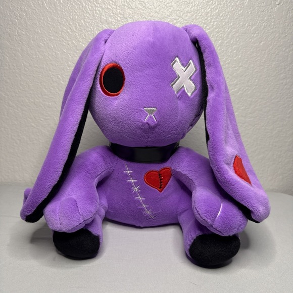 Other - Creepy Gothic Bunny Plush Crazy Rabbit Plushie Toys Spooky Purple